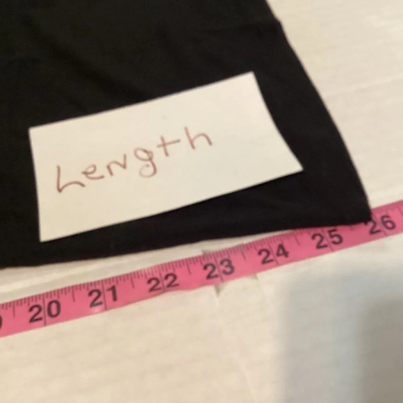 Carmen Marc Valvo top womens SZ L black cold shoulder feminine goth witchycor… - Picture 7 of 7